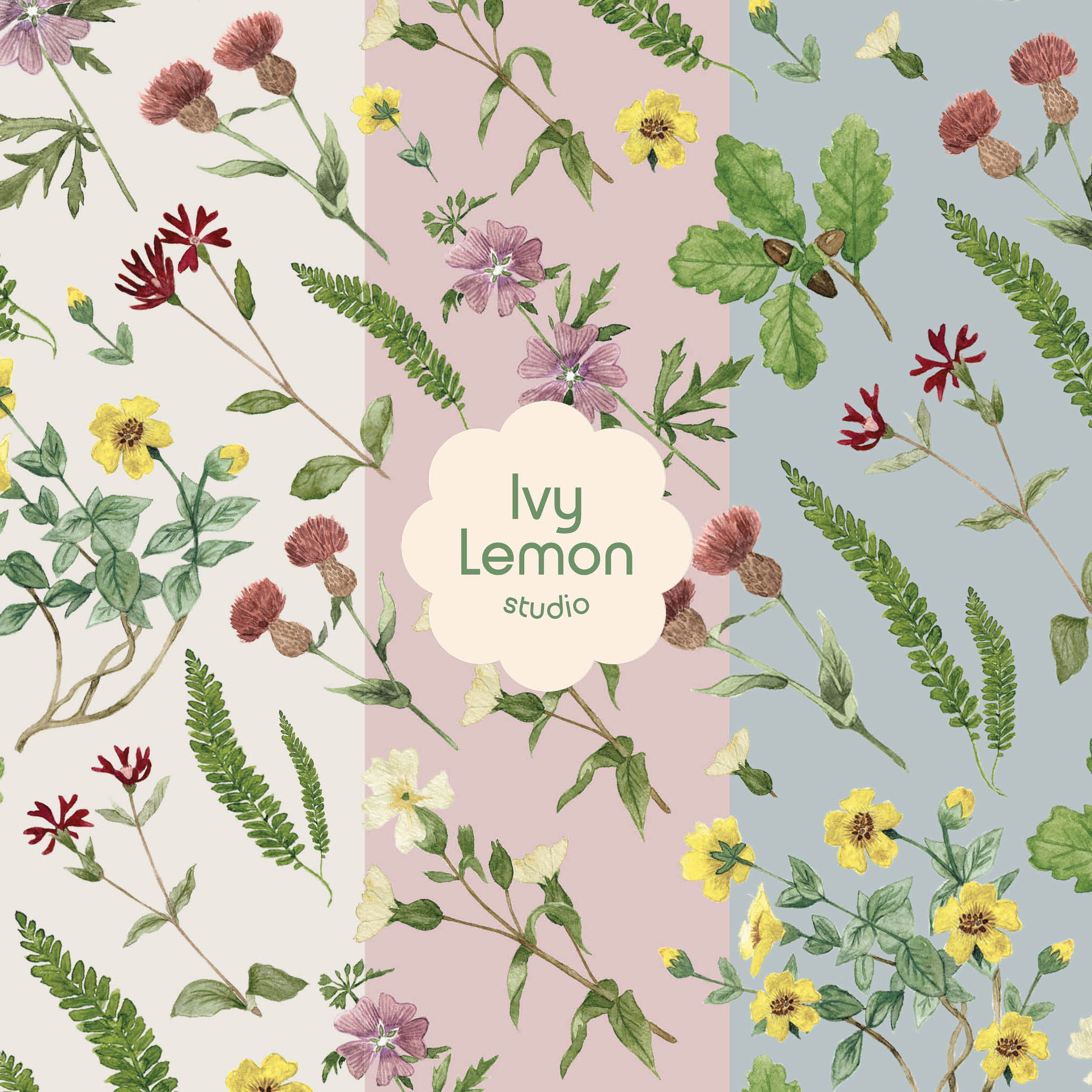 Agatha Watercolour Pattern secondary