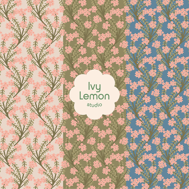 Clementine Botanical Pattern secondary