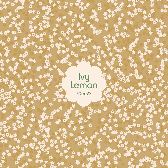 Jade Ditsy Floral Pattern