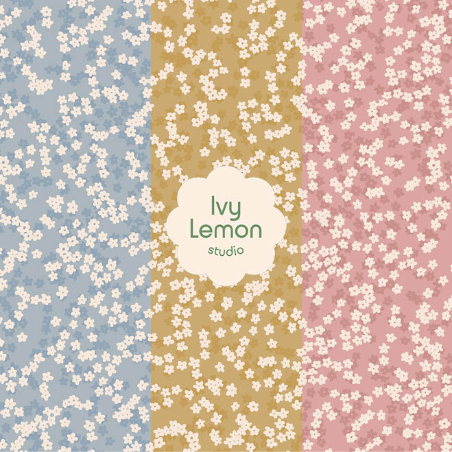 Jade Ditsy Floral Pattern secondary