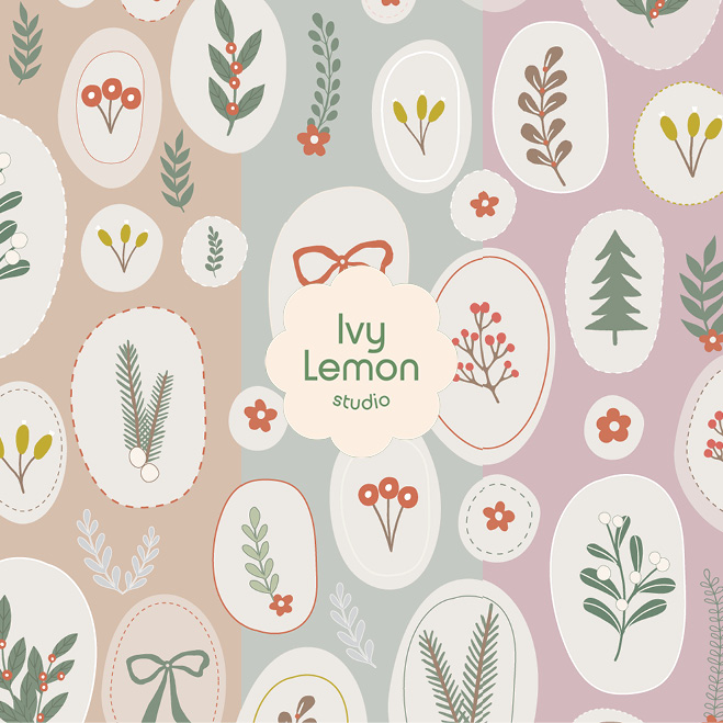 Merry Berry Seasonal Pattern secondary